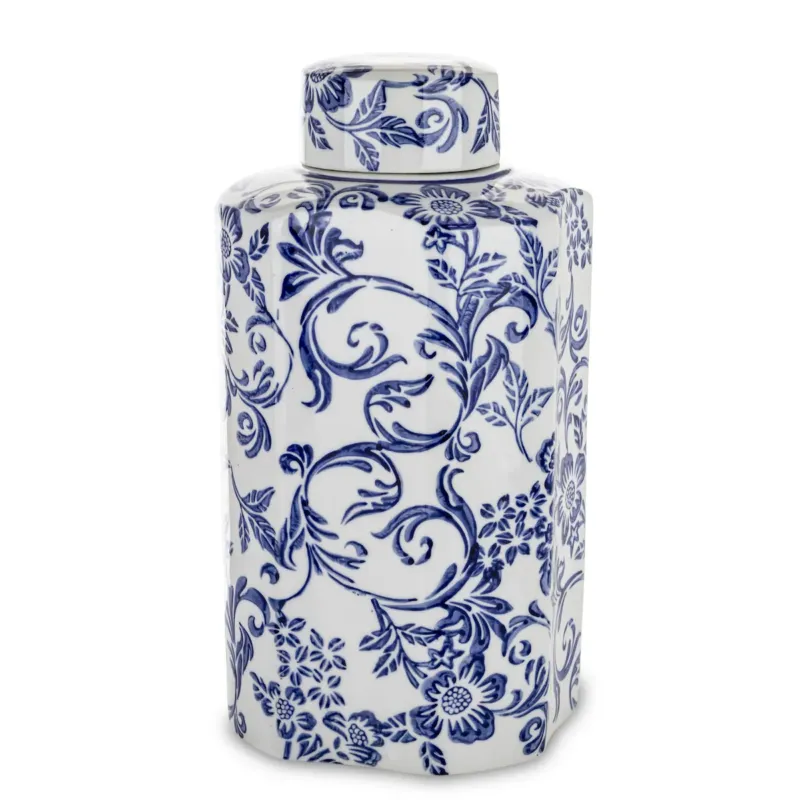 Amfora ceramiczny pojemnik z pokrywą 31,5x15,5x15,5 cm PHOEBE - Do wyczerpania zapasów