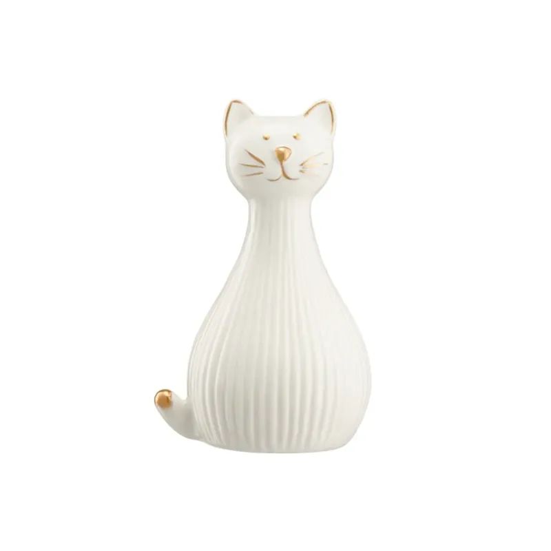 Dostępne od ręki VILLA ITALIA Figurka kotka porcelanowa 13,5 cm EMILIA -