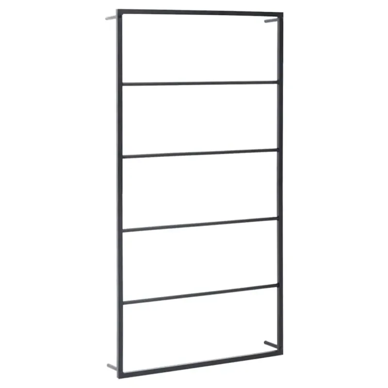 Ostatnia szansa vidaXL Stojak na ręcznik, czarny, 60x10x116 cm, stalowy -