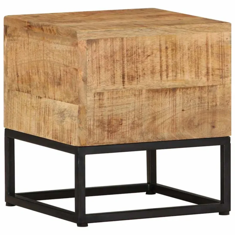 vidaXL Stolik boczny, 30x30x33 cm, surowe drewno mango - Kup teraz