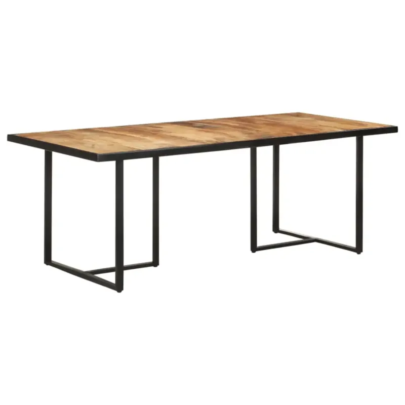 Oferta limitowana vidaXL Stół jadalniany, 200 cm, surowe drewno mango -