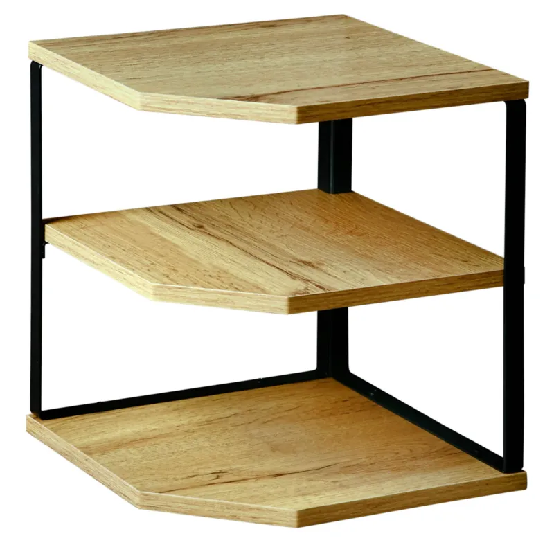Narożna półka kuchenna z trzema półkami, 26 x 28 cm - Oferta limitowana