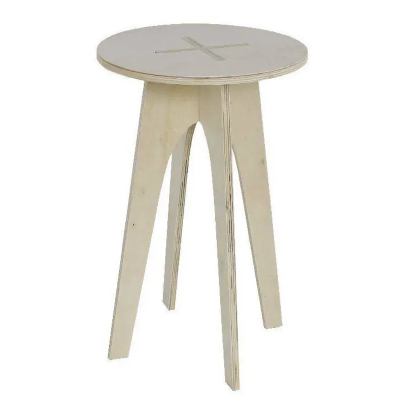 Stolik kawowy okrągły Simplicity, drewniany - Dostępne od ręki