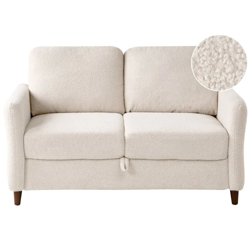 Nowość Sofa dla 2 osób MARE Boucle Beżowy -