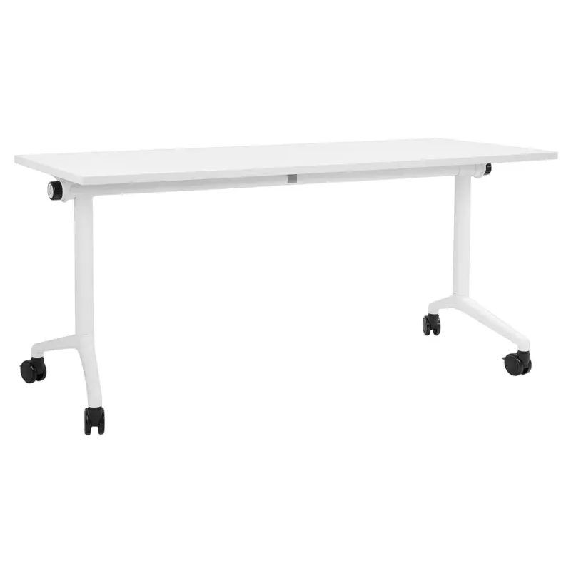 Bestseller Składane biurko CAVI Biały 160 cm 60 cm z kółkami -