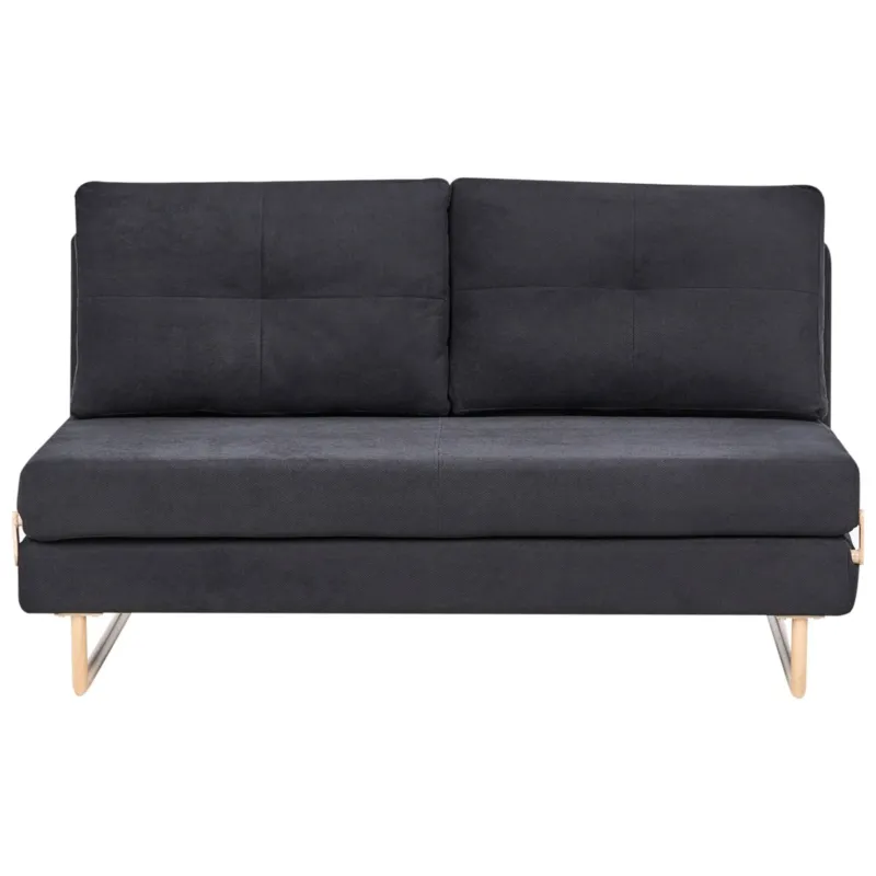 Taniej Sofa rozkładana dla 3 osób JERSLEV Czarny -