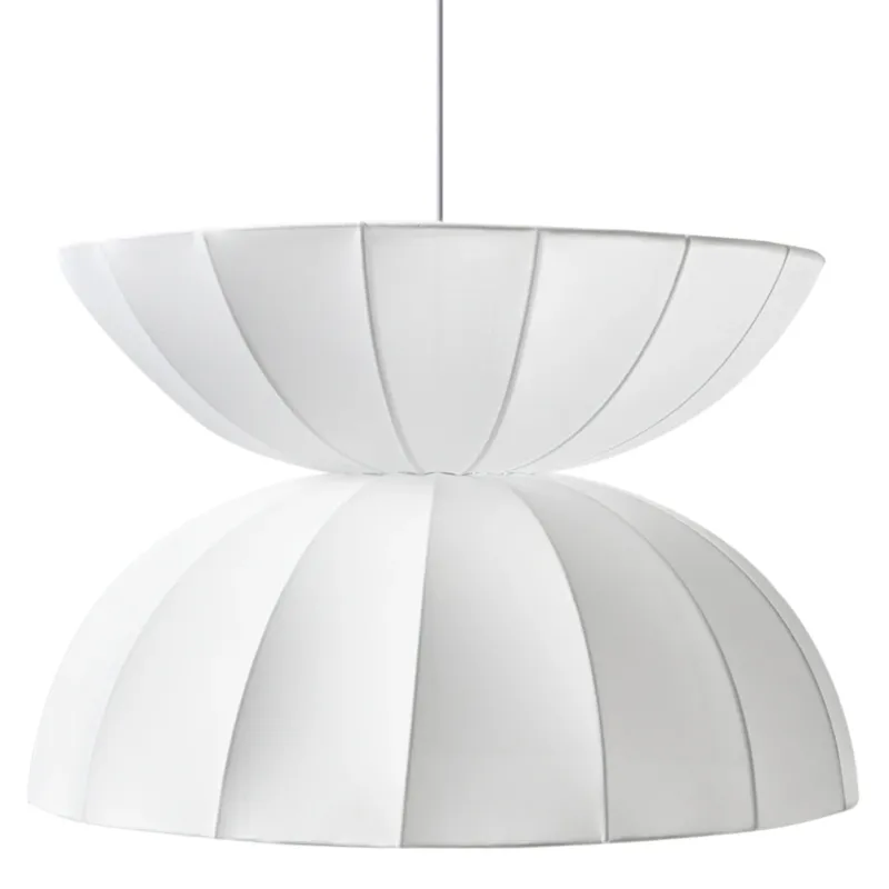 Lampa wisząca DEBONS Jedwab syntetyczny Biały - Nowość