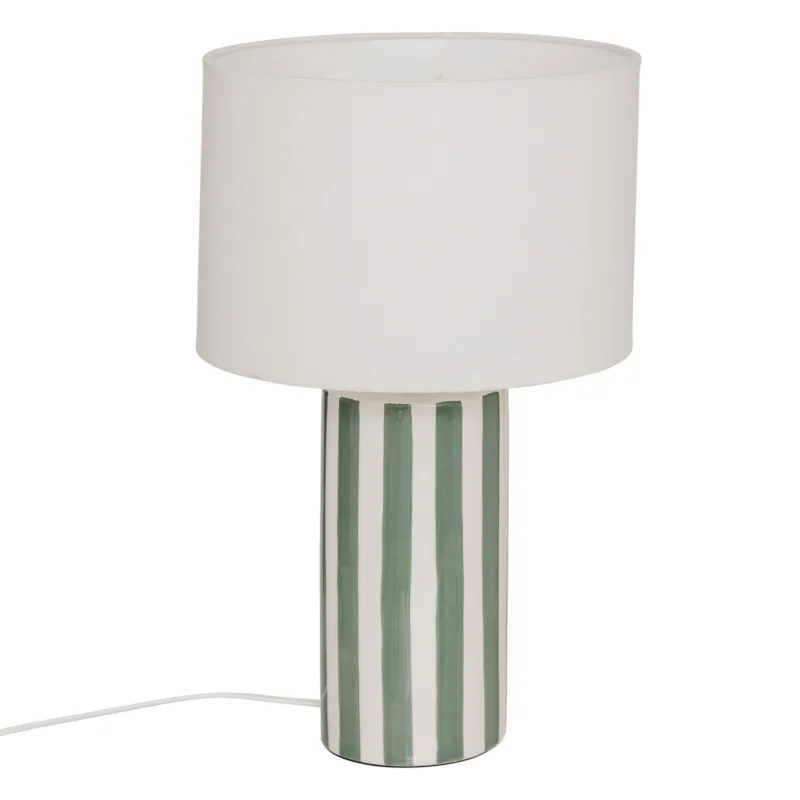 Lampa stołowa podstawa w paski FRIDA, Ø 28 x 47 cm - Tylko do końca tygodnia