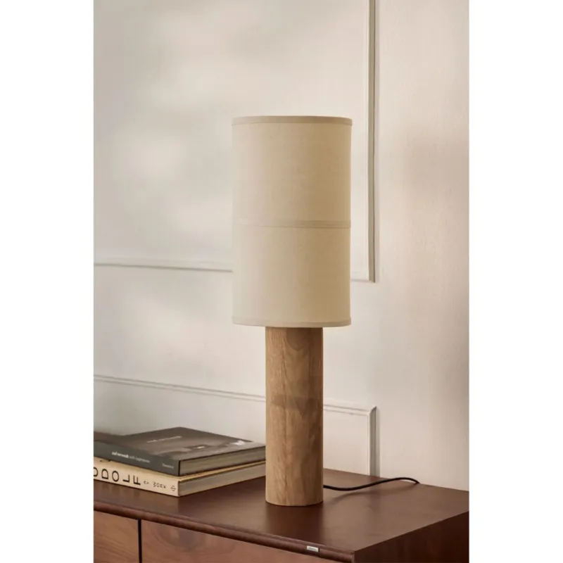 Wyprzedaż Lampa stołowa z drewna mango Carolina 70 cm -