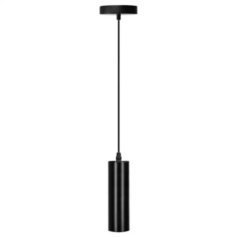 żelazna lampa wisząca czarna gu10 - Oferta limitowana