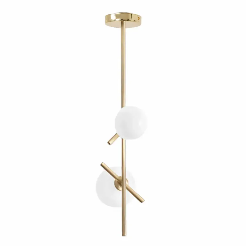 Ostatnie sztuki Lampa sufitowa wisząca złota 2xG9 APP1666-2CP Gold -