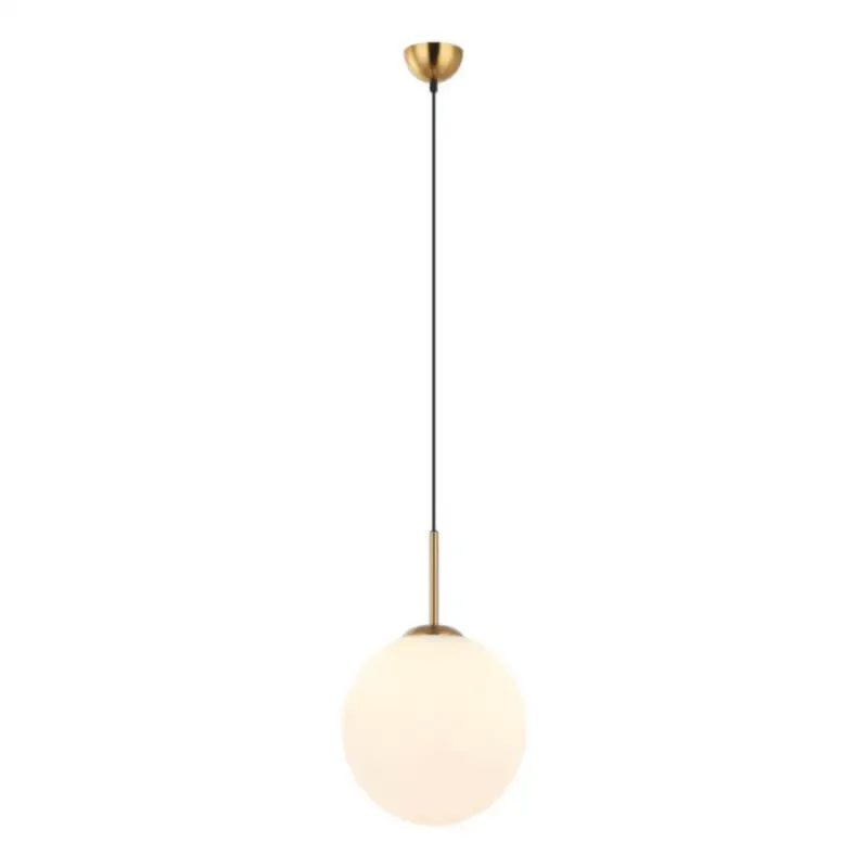 Wybór klientów Wisząca lampa loftowa Deore do salonu ball mosiądz biała -