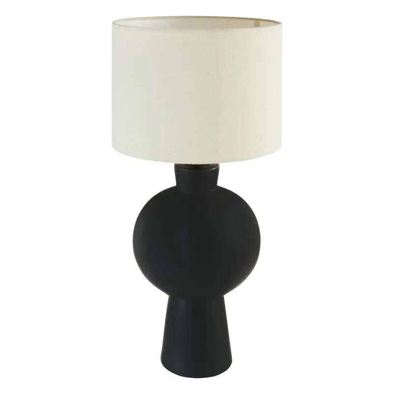 Lampa stołowa z ceramiczną podstawą YULIA, wys. 59 cm - Premium
