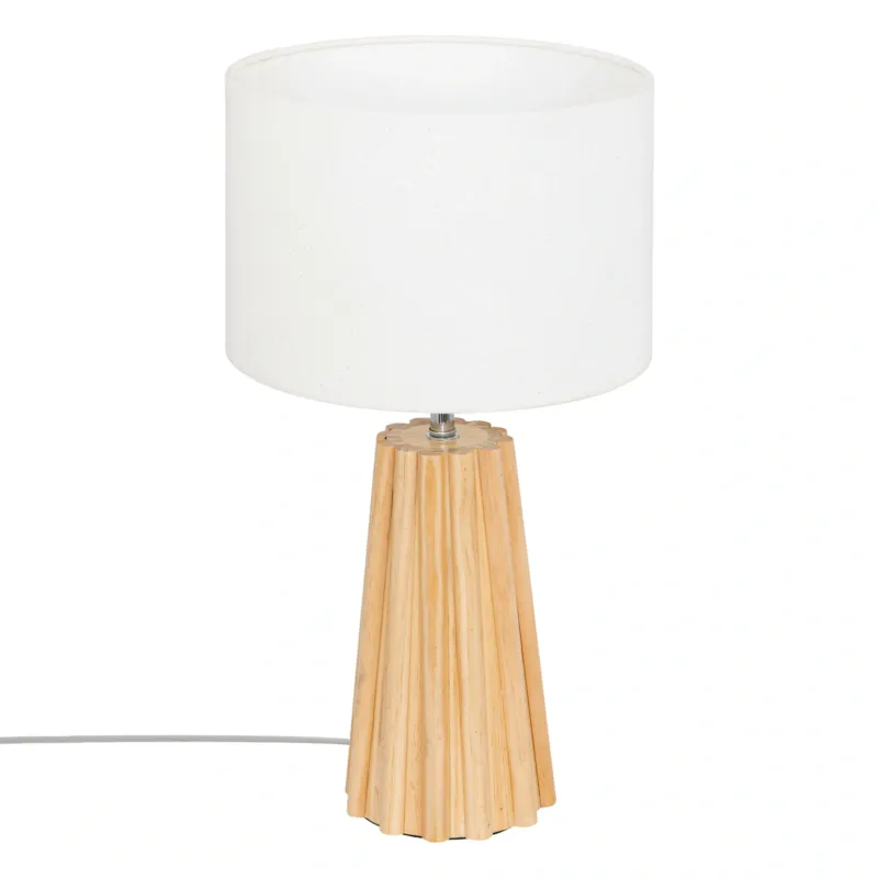Lampka nocna ADONA na drewnianej nodze, wys. 53 cm - Promocja