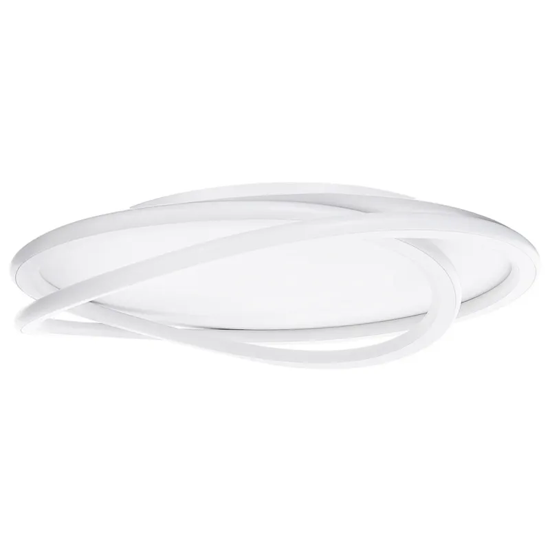 Bezpieczne zakupy Lampa sufitowa LED LEYLAN Z pilotem Ze ściemniaczem Biały -
