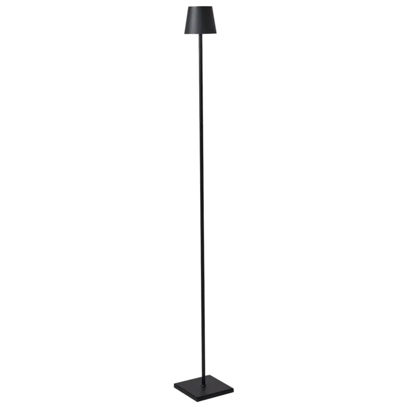 Bezprzewodowa lampa podłogowa LED GAVARRESA Ze ściemniaczem Metal Czarny - Super okazja