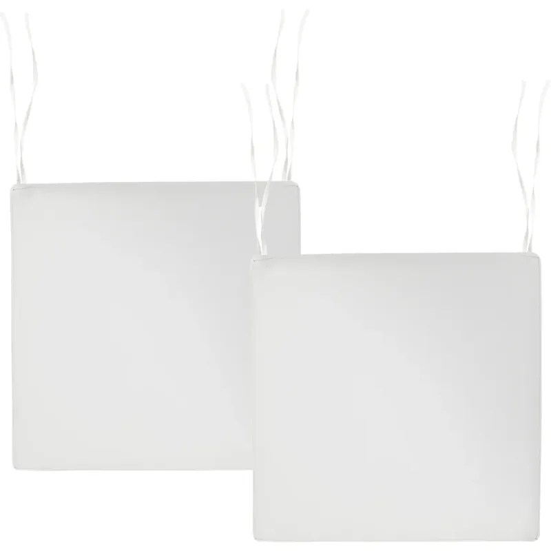 Bezpieczne zakupy Zestaw 2 poduszek na krzesło ogrodowe SASSARI PREMIUM 46 x 46 cm Złamana biel -