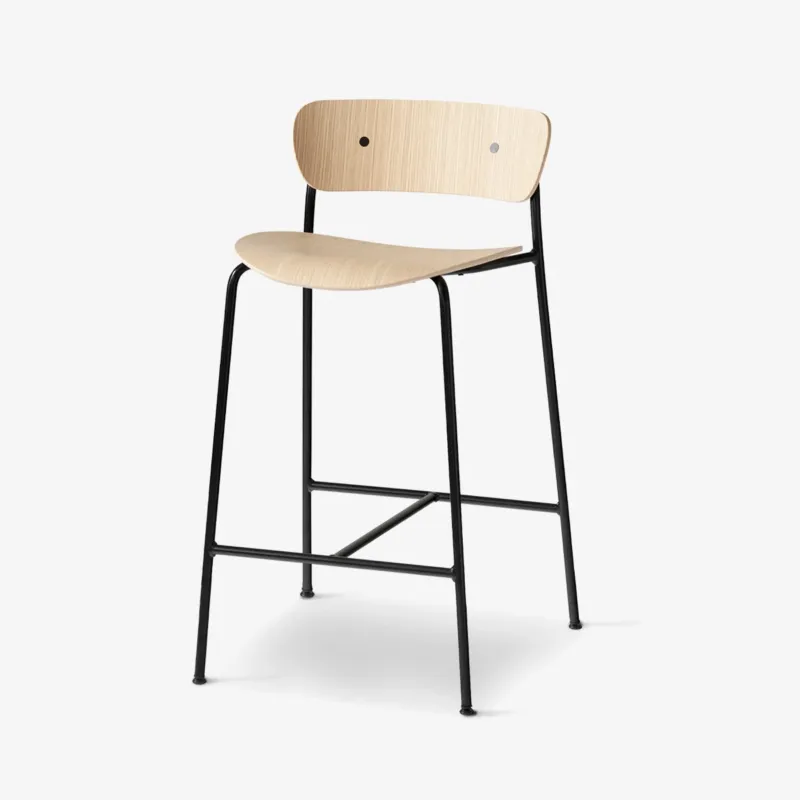Oferta limitowana Drewniane krzesło barowe Pavilion AV7 &Tradition