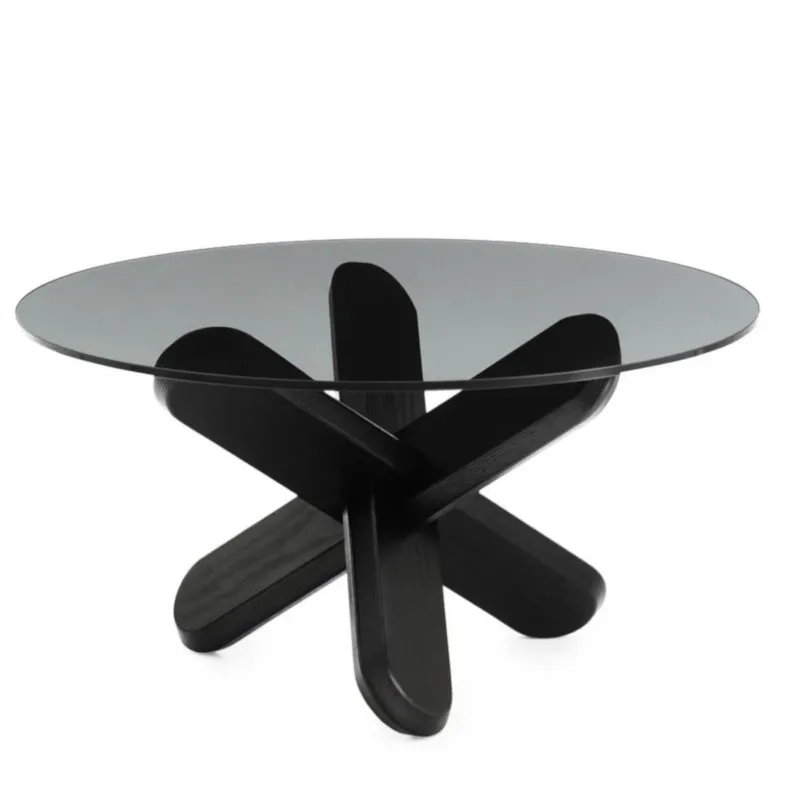 Bezpieczne zakupy Dębowy stolik kawowy Ding Smoke Glass Normann Copenhagen