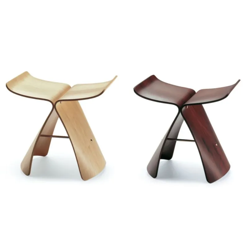 Wyjątkowa oferta Drewniany stołek Butterfly Vitra