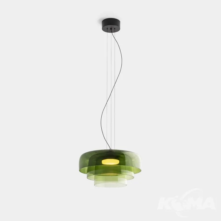 Bezpieczna płatność Lampa wisząca zielona 17,2W led 2700-3000-4000K 1255 lm CRI 90 ściemnialna