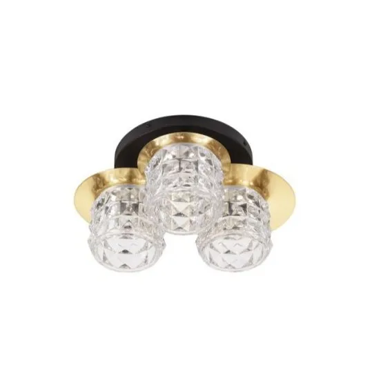 Ostatnia szansa Lampa sufitowa 3x5W IP20 złoto-czarny