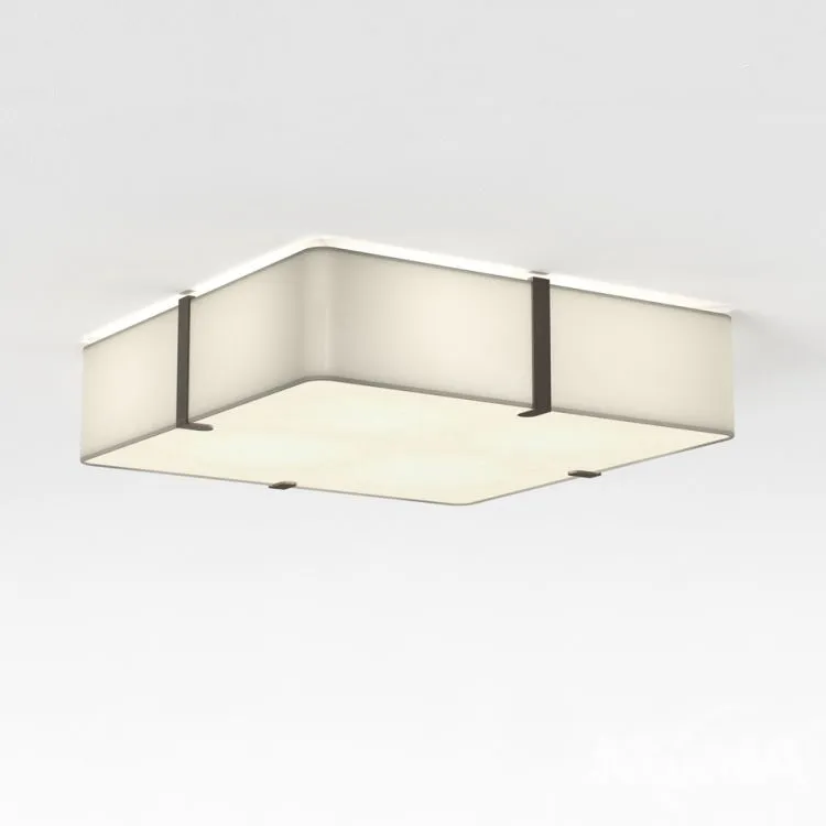 Abażur lampy sufitowej h13cm x 50cm x 50cm biały + montatura 4x12W LED E27 biały Dodaj do koszyka