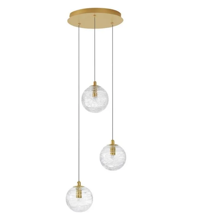 Najlepsza cena Lampa wisząca 3xG9 15W złota