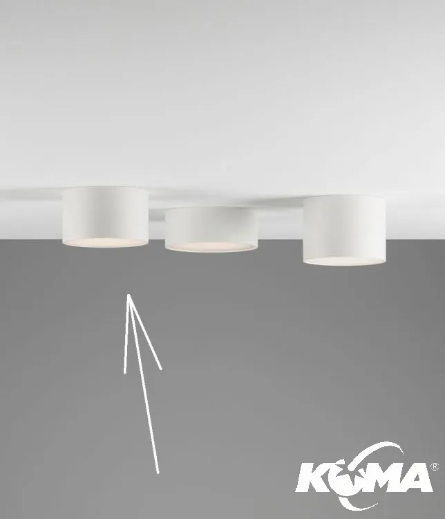 Oferta czasowa Oprawa natynkowa biała 12,6W LED 3000K 1300 lm 60° CRI≥ 95 IP44 ściemnialna