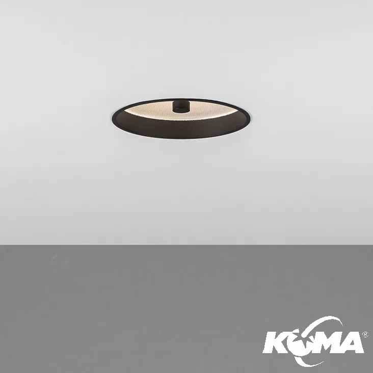 Oprawa wpuszczana czarna 12.6W LED 3000K 906 lm >90° CRI≥ 95 Tylko do końca tygodnia
