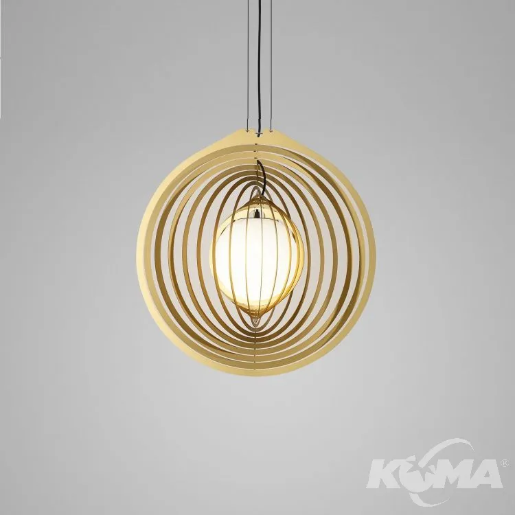 Zniżka Lampa wisząca złota 1x20W LED E27