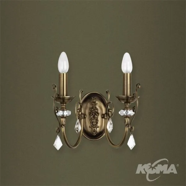 Kinkiet 2x60W E14 platyna Niska cena