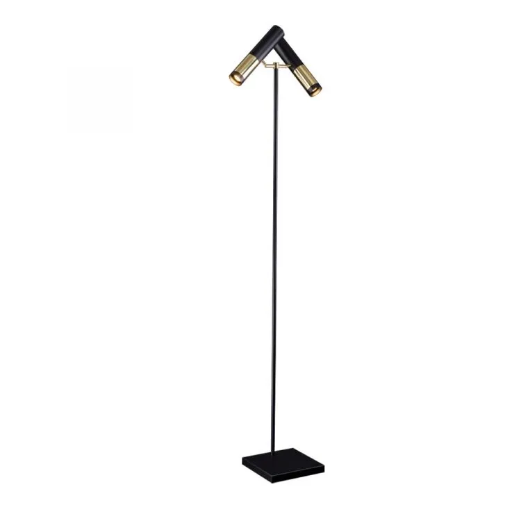 Lampka stojąca 2xGU10 10W czarno/złota Najlepsza cena