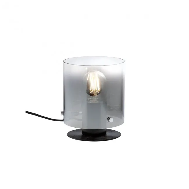 Obniżka ceny Lampka stołowa 1x42W E27 czarna/smoke
