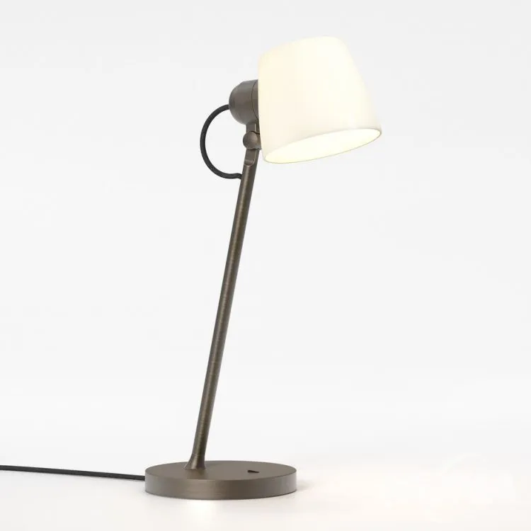 Lampka stołowa E27 10W brązowa Niska cena