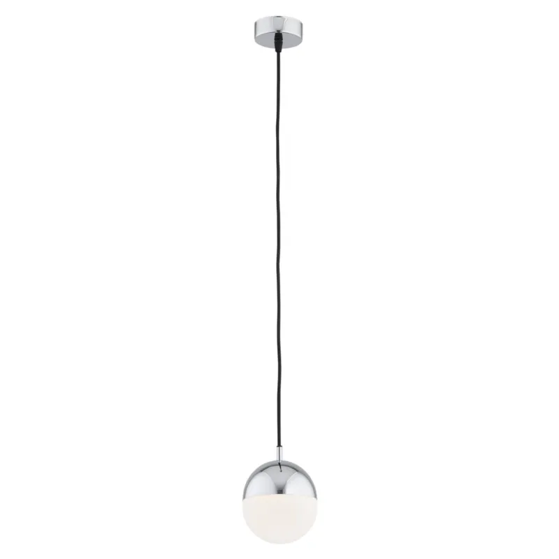 Lampa Wisząca Livia 4032 Argon 1xE14 7W Stal Chromowana/ Szkło, Opal Mat/ Chrom Oferta czasowa