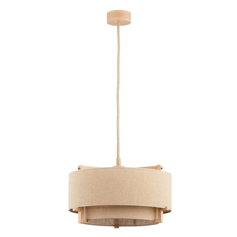 Lampa wisząca Lola 61107 Alfa 1xE27 LED Drewno Jasne Drewno Zamów dziś