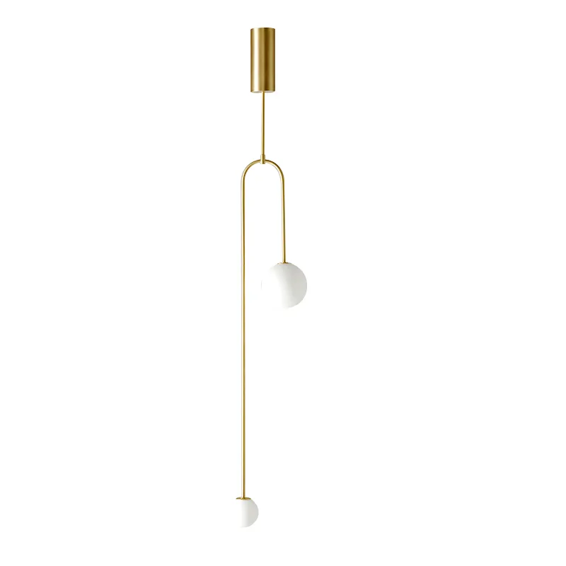 Lampa wisząca Loop ST-8928S brass Step into Design 2xG9 20W Stal/Szkło Złoty Dostępne od ręki
