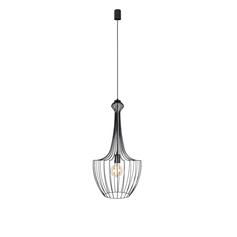 Obniżka ceny Lampa wisząca LUKSOR S 8851 Nowodvorski 25W LED E27 Stal lakierowana Czarny