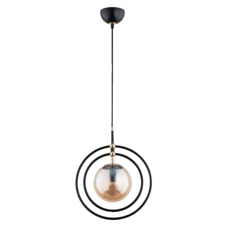 Oferta limitowana Lampa wisząca Mandi 60886 Alfa 1xE14 LED Metal Czarny - Stare Złoto