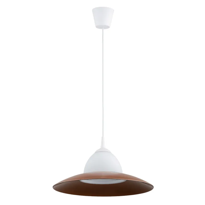 Lampa wisząca Mandy 61132 Alfa 1xE27 LED Tworzywo/Szkło Biały Promocja