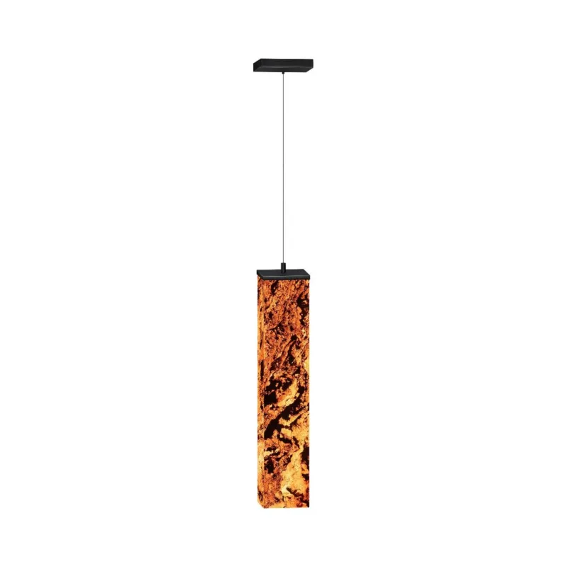 Zniżka Lampa wisząca Marble ABIGALI-MPLS-6614-606R Abigali 25W Metal, Marmur Czarna