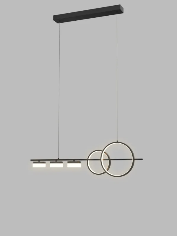Hit sprzedaży Lampa wisząca Messina 7030-502 Aviano Lighting 5xLED 40W Metal Czarny Mat