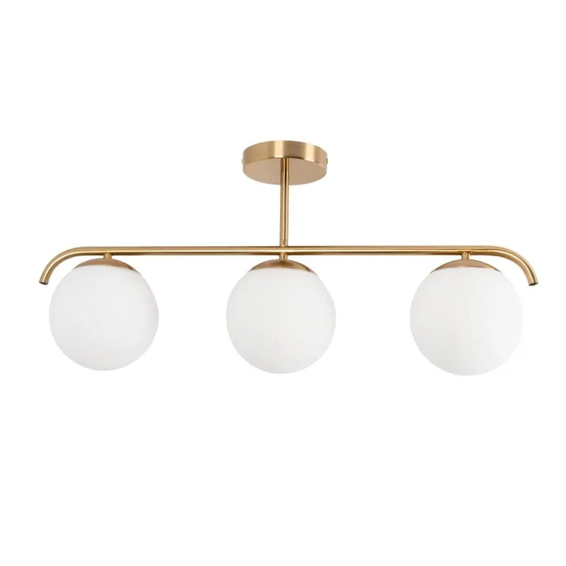 Lampa wisząca Milano ABR-LW3XE27M Abruzzo 1xE27 20W Metal/Szkło Złoty Popularny