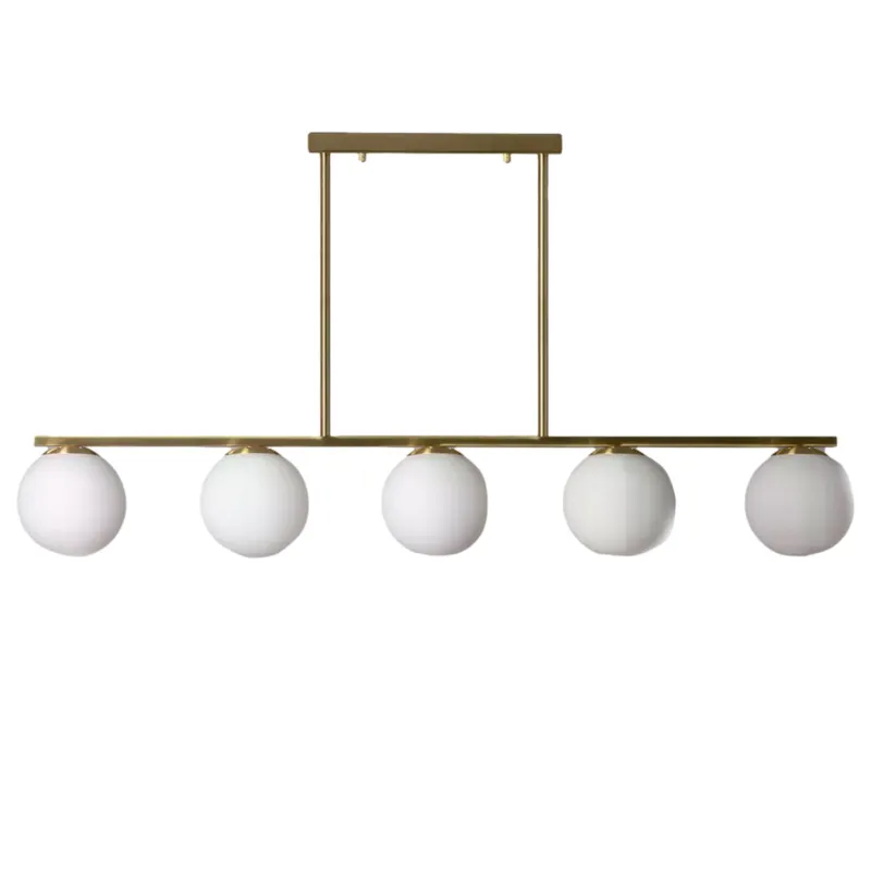 Premium Lampa wisząca Milano ABR-LWM-6XE27 Abruzzo 5xE27 40W Szkło, Metal Złoty
