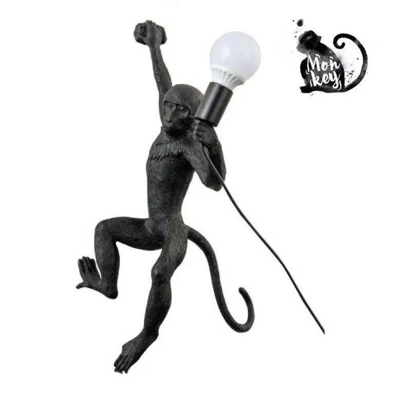 Lampa wisząca Monkey ABR-KAR3-C Abruzzo 1xE27 40W Żywica Czarny Ostatnia szansa