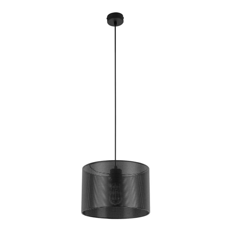 Bezpieczna płatność Lampa wisząca MORENO 4991 TK Lighting 1xE27 15W Tkanina Czarny
