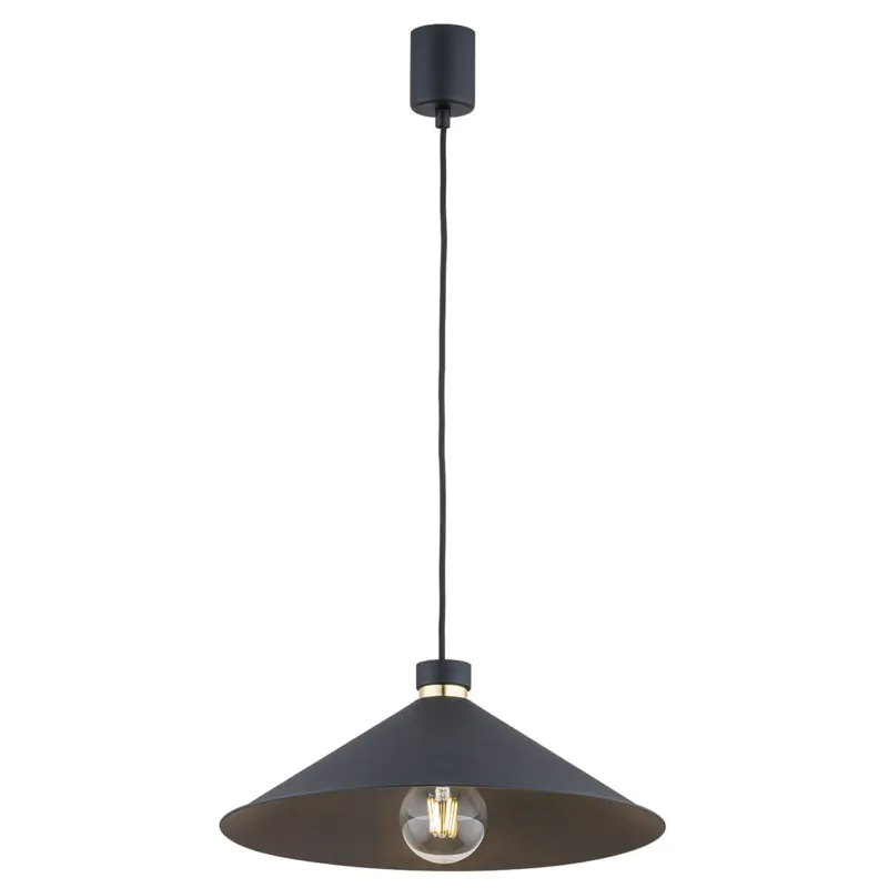 Lampa Wisząca Nashville 4695 Argon 1xE27 15W Stal Lakierowana/ Stal Mosiądzowana, Czarny / Mosiądz Zamów dziś