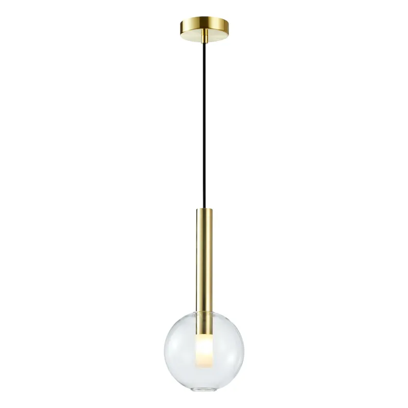 Lampa wisząca NIKO ML0330 Milagro 1xG9 max 9W LED Metal + Szkło Złoty Oferta czasowa
