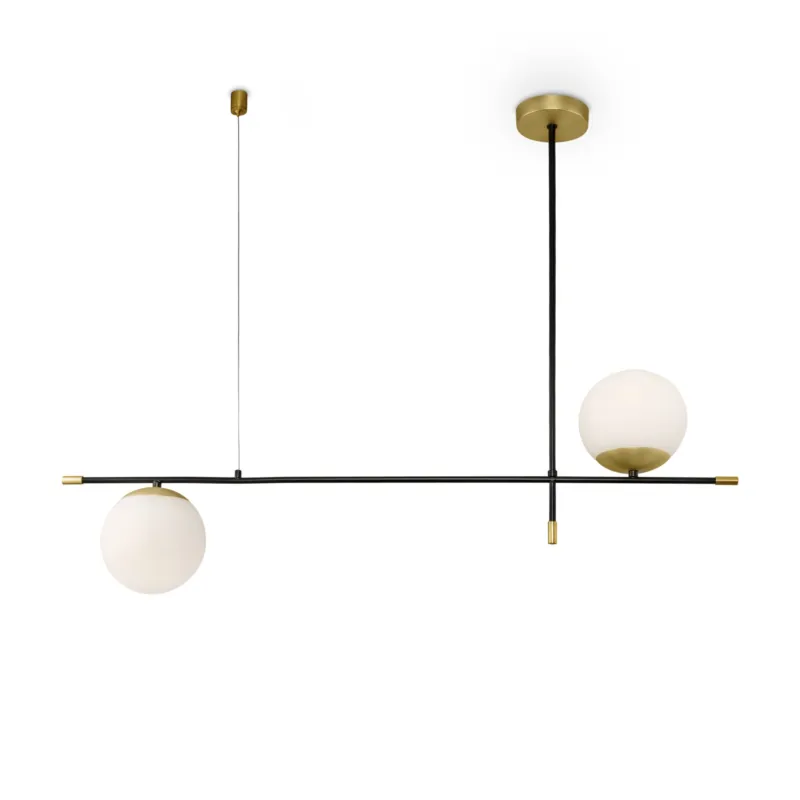 Bezpieczna płatność Lampa wisząca Nostalgia MOD048PL-02G Maytoni E14x40W Metal/Szkło Czerń ze złotem/Biały